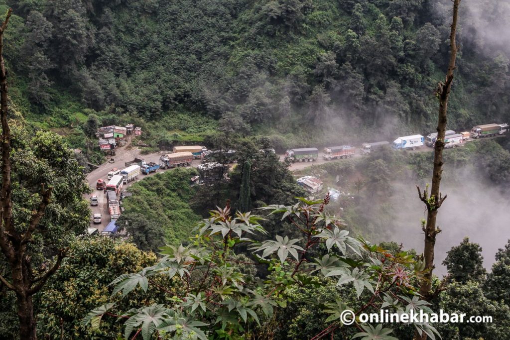 Naubise-Malekhu road section