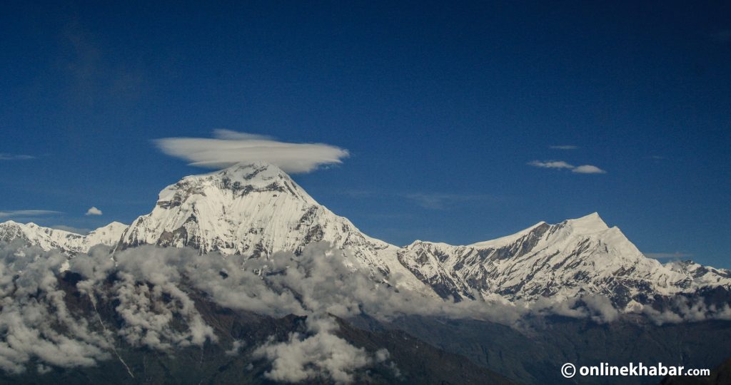 Dhaulagiri mountain seen from Khopra Dada. Photo: Shashwat Pant