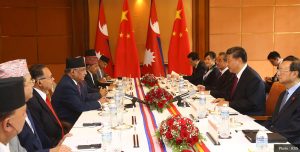 Dahal, NCP secretariat members call on Chinese President Xi