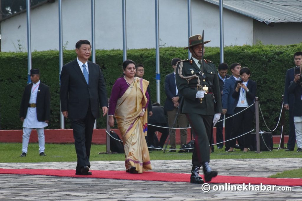 File: Chinese President Xi Jinping visited Nepal in October 2019.