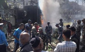 Electrical substation in Lamosanghu catches fire