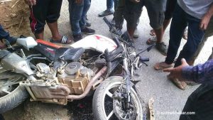 Nawalpur man dies as his bike with 3 more on the pillion hits roadside tree