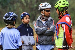 Ride Through Sindhuligadhi: Three child cyclists steal the show