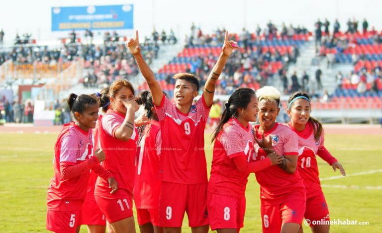 Sag Football Nepali Women Defeat Sri Lankans Onlinekhabar English News