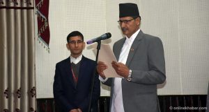 Speaker Sapkota takes oath, assumes office