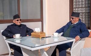 Oli, Dahal discuss pending issues of party unification