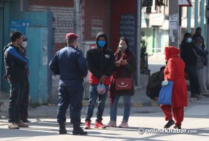 740 Kathmanduites forced to stand on streets for defying lockdown