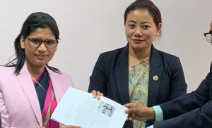 Minister herself leads delegation to submit memorandum to govt