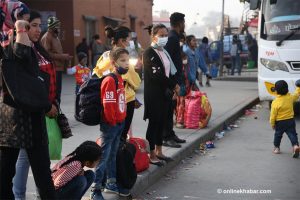 Amid coronavirus fears, thousands leave Kathmandu for rural parts