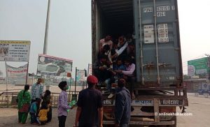 52 people who travelled to Birgunj from Kathmandu hiding in container detained