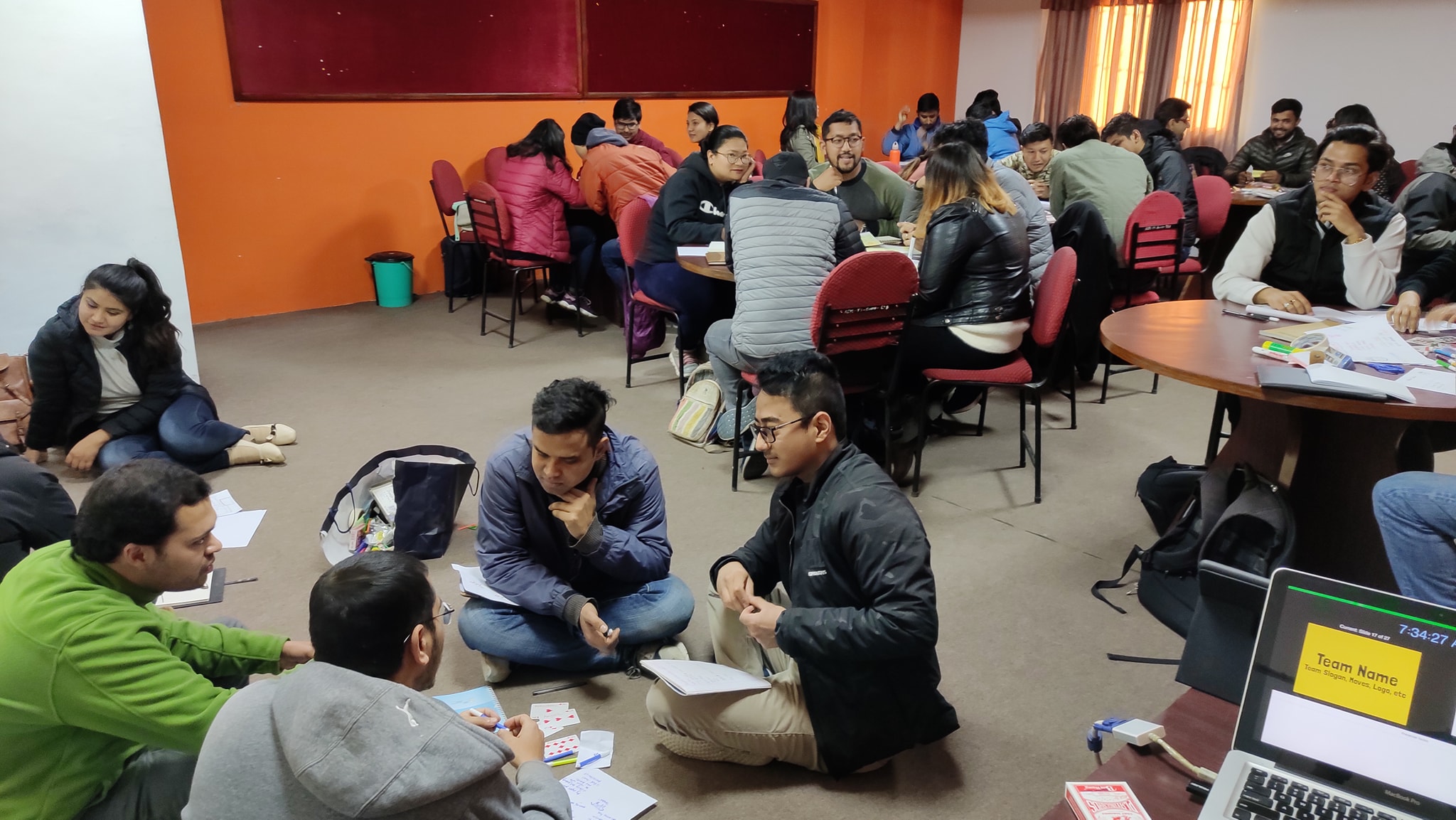 Group work at Kings College