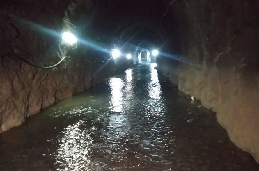 File: Melamchi Water Supply Project tunnel is experimented, in July 2020.