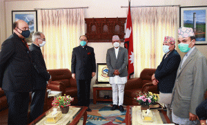 What did Indian Foreign Secretary Shringla do on the first day of his Nepal trip?