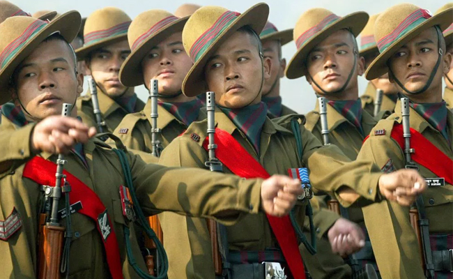 File: Gurkha soldiers in India