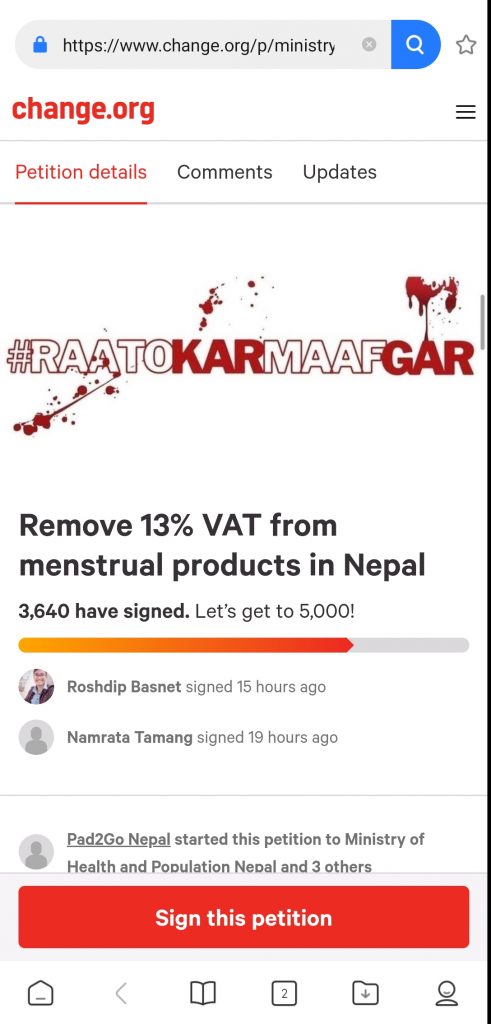 Sanitary pads are free in Scotland, but they come with 13% VAT in Nepal.  Here are women vowing to change this - OnlineKhabar English News