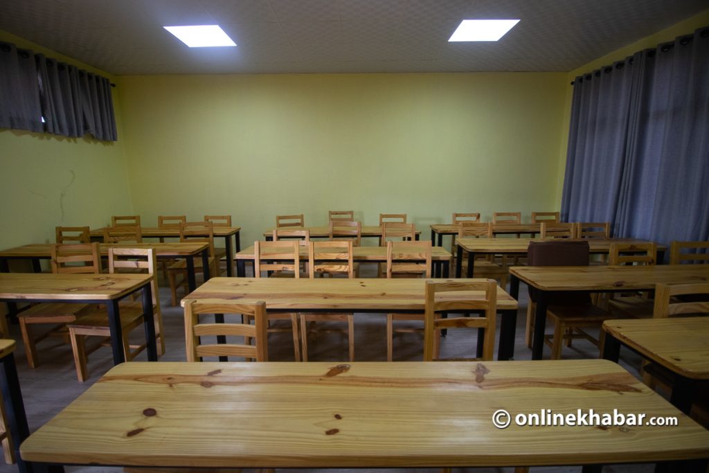 A classroom at the TU Central Department of Anthropology. Photo: Aryan Dhimal
Nepali universities