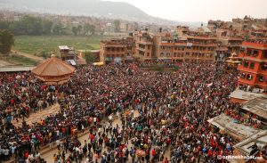 Biska Jatra begins in Bhaktapur as Nepal approaches New Year