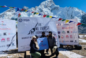 2nd edition of Mt Everest Fashion Runway, the world’s highest-altitude fashion show, in September