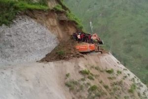 Humla: Excavator operator buried to death as mud mound falls on him