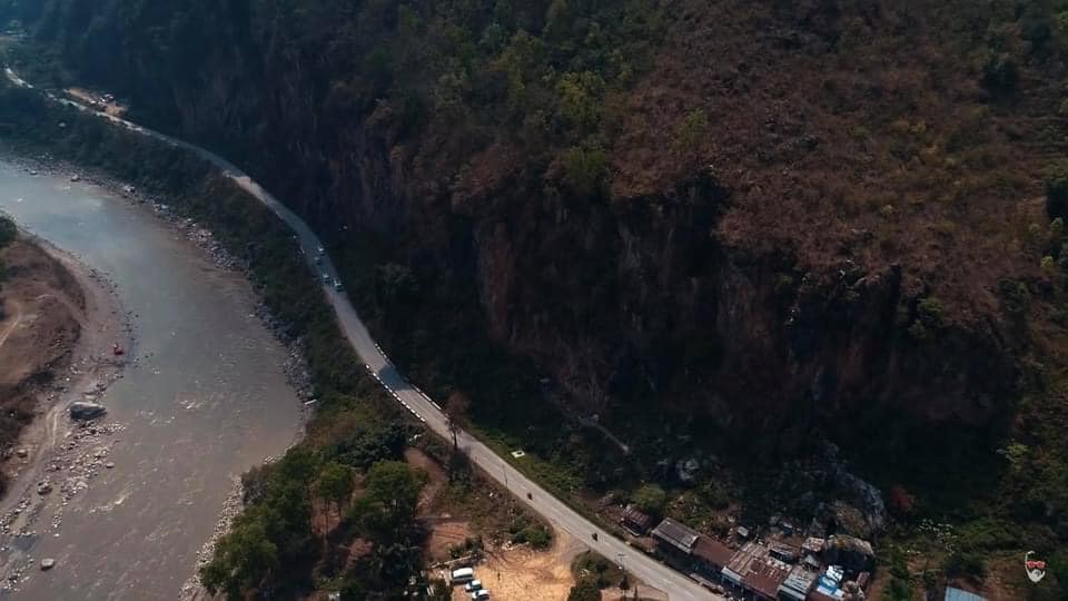 Kathmandu-Pokhara road prithvi highway bimalnagar