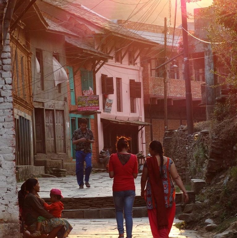 Pedestrians have the street to themselves in Bandipur, which can be a major stop during travel from Kathmandu to Pokhara. Photo: Adam Jones/Flickr.