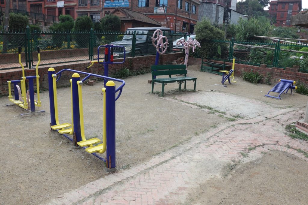 Open gym at Bhaktapur Municipality. Photo: Bhaktapur Municipality
