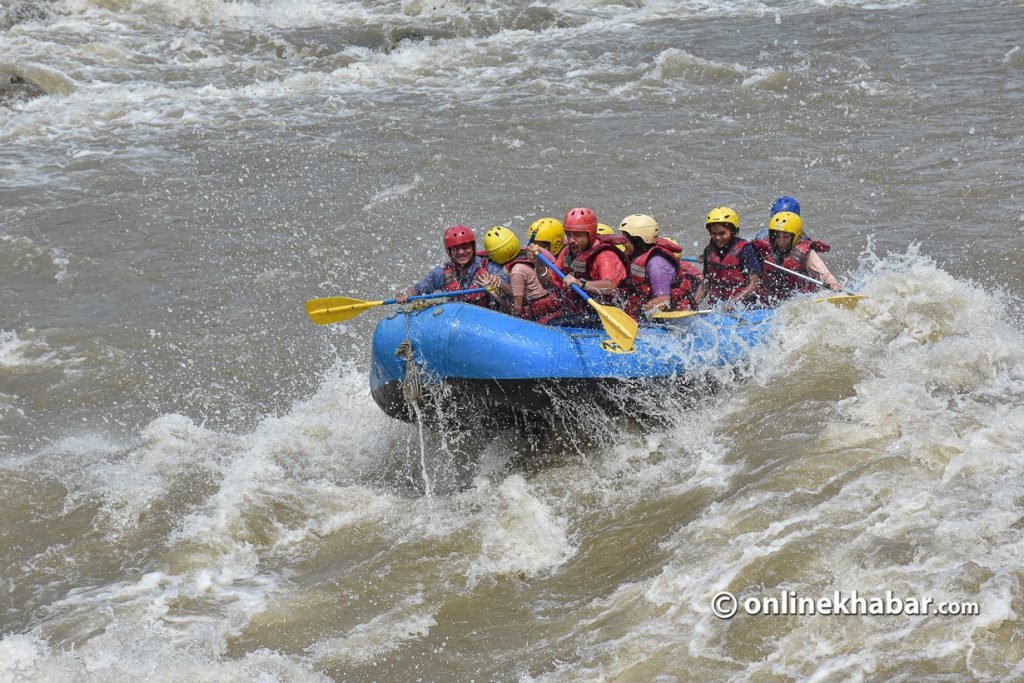 adventure sports Rafting in Nepal. Photo: Chandra Bahadur Ale