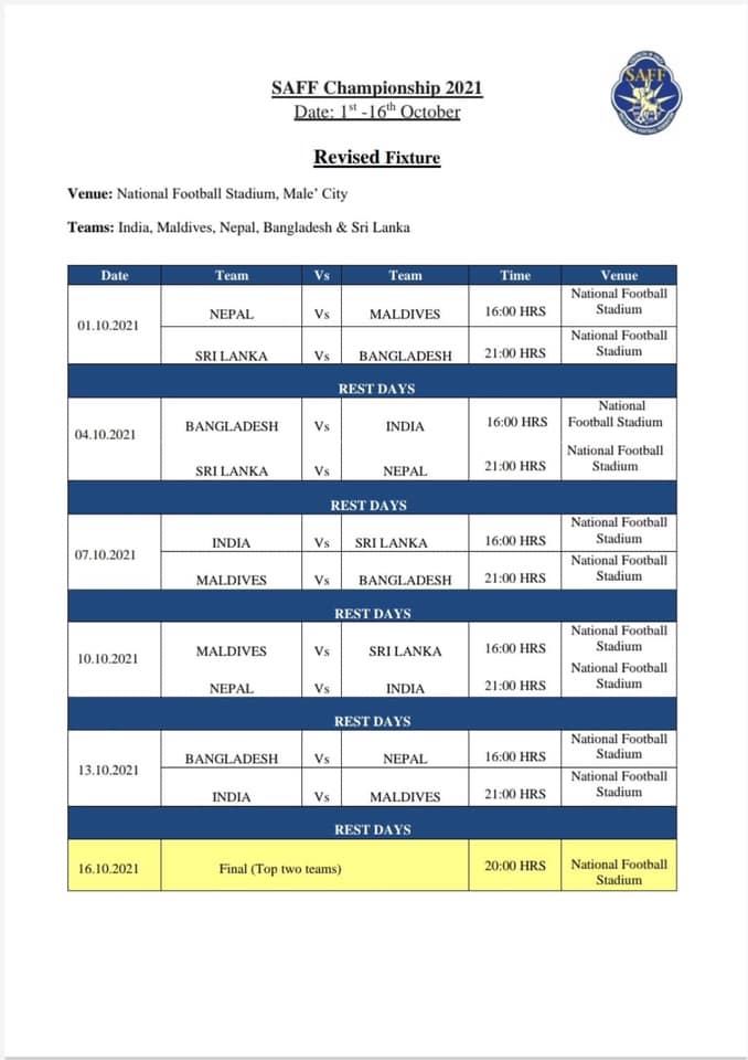 Saff Championship 2024 Schedule Celia Darelle