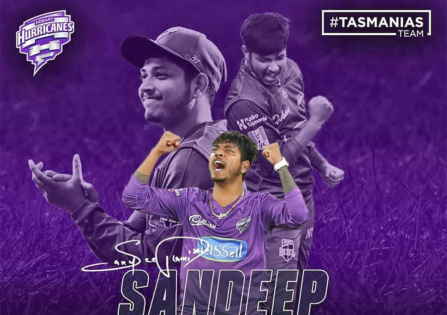 Youth Nepal Cricketer Sandeep Lamichhane Re-signs with Hobart Hurricanes »  Nepalese Australian