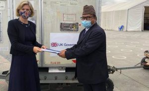Britain hands over 130,000 doses of AstraZeneca Covid-19 vaccines to Nepal