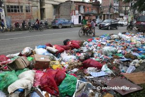 Kathmandu waste problem: PM urges road department chief to clear ways immediately