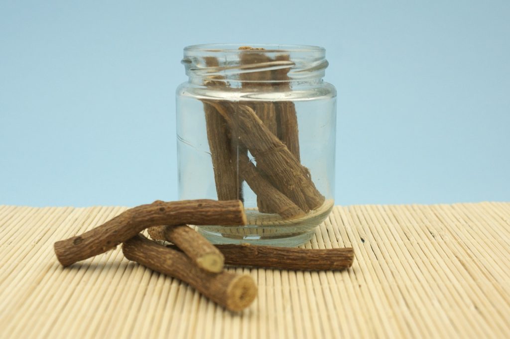 jethimadhu- liquorice-root in jar nepali harbs