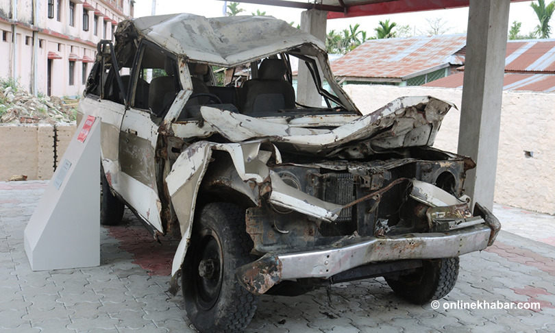 madan bhandari museum accident vehicle