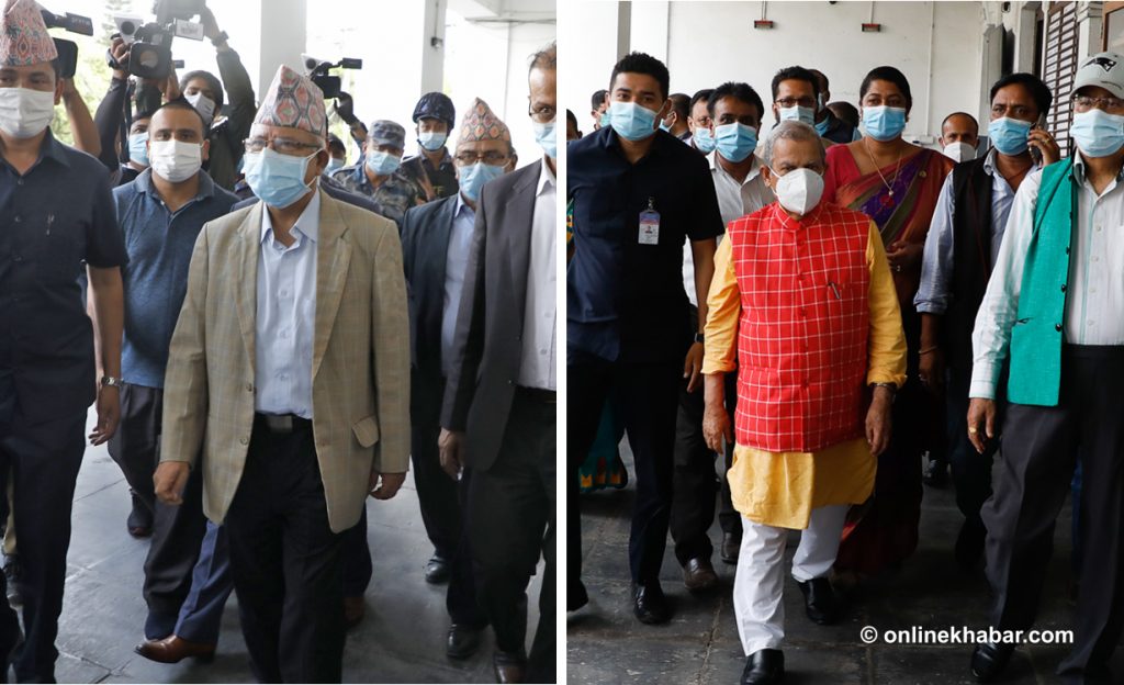 Madhav Kumar Nepal, Mahantha Thakur register new parties; commission’s approval likely in 2 weeks