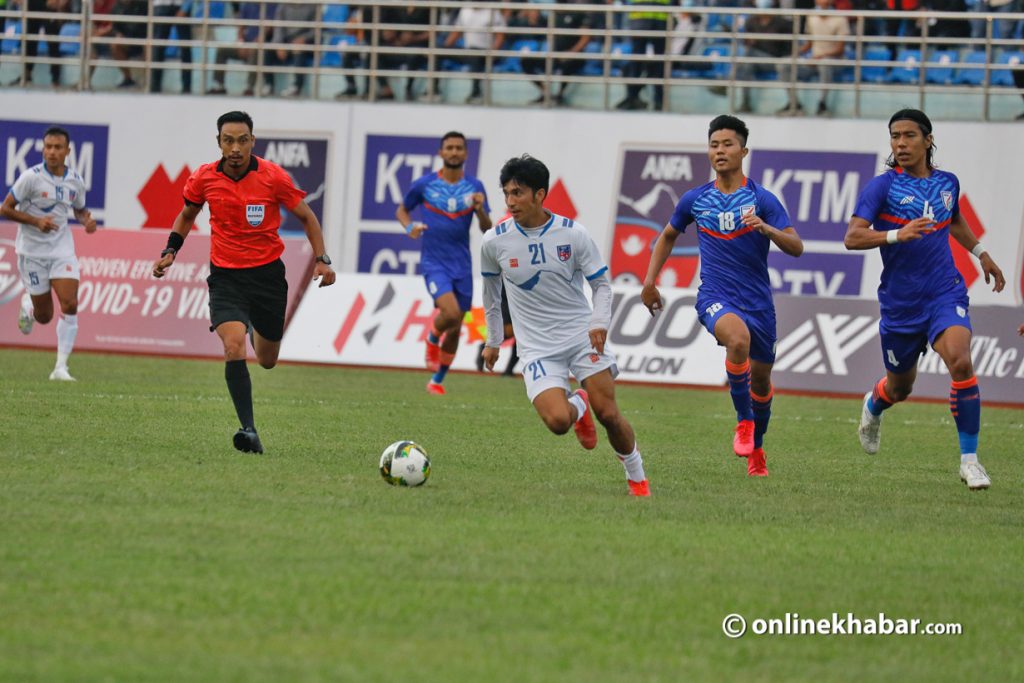 Nepal vs India Football (2) nepal sports