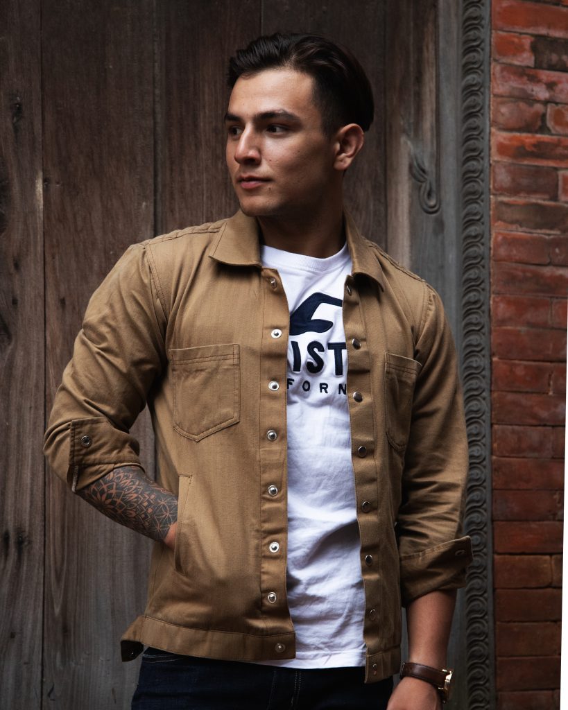 Model wearing Shacket, best selling product of Kashyapi Nepal. Photo: Kashyapi Nepal