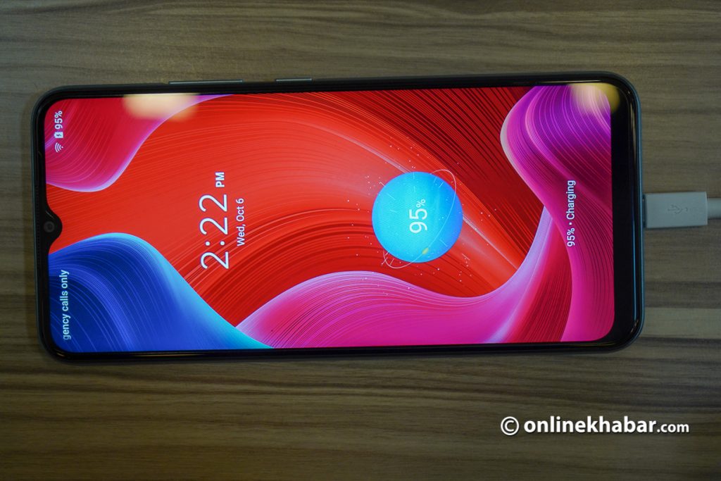 realme c21y front camera