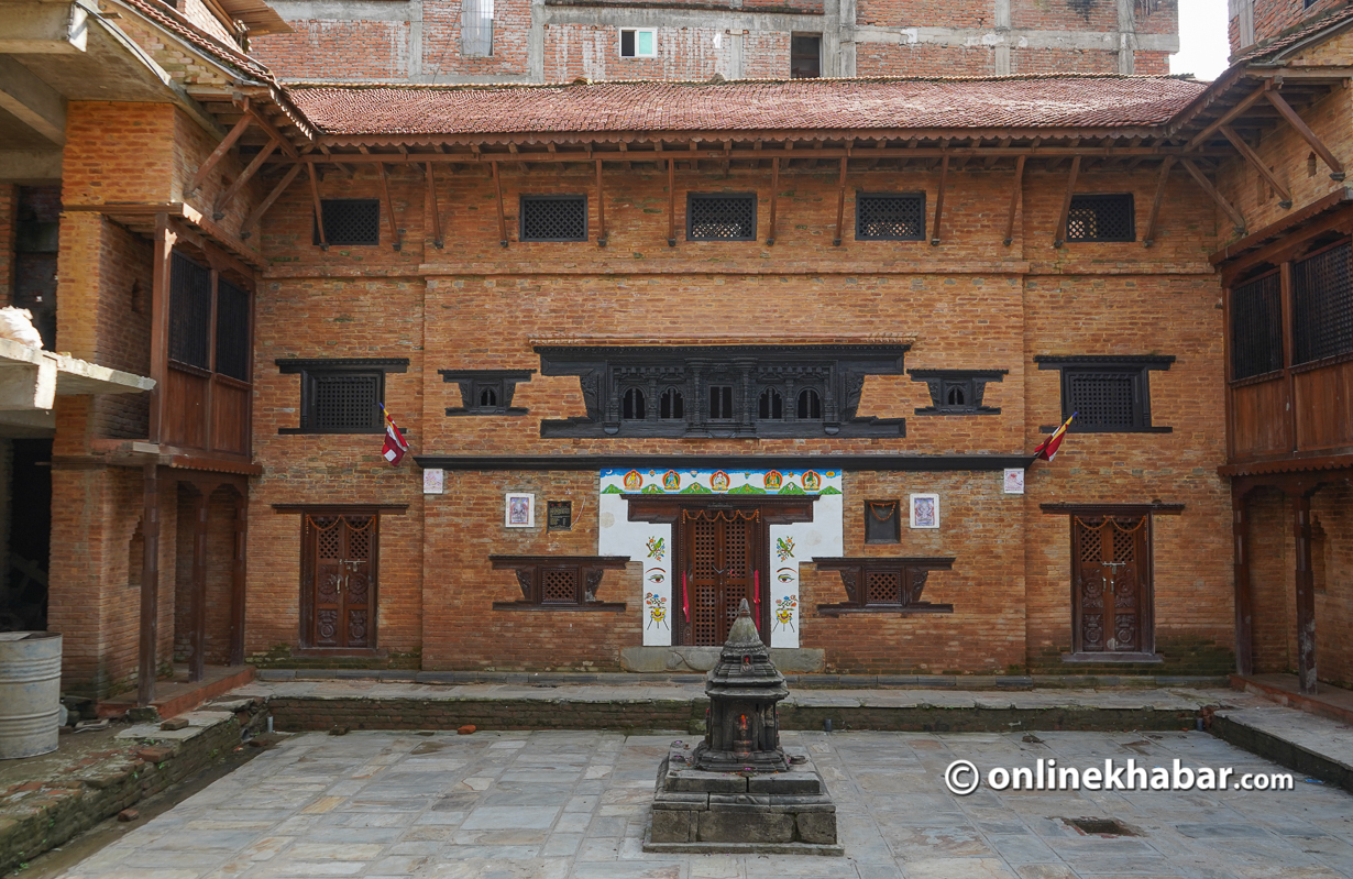 Dathu Baha after reconstruction at Madhyapur Thimi, in Bhaktapur