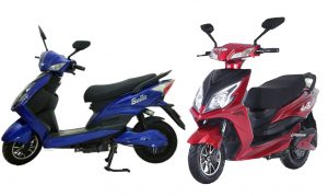 4 electric scooters and bikes from Bella Motors in the Nepali market