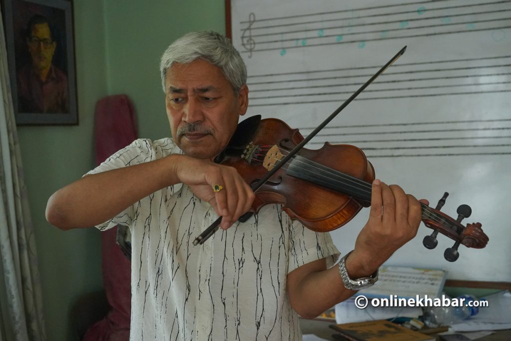 raj kumar shrestha violin teacher