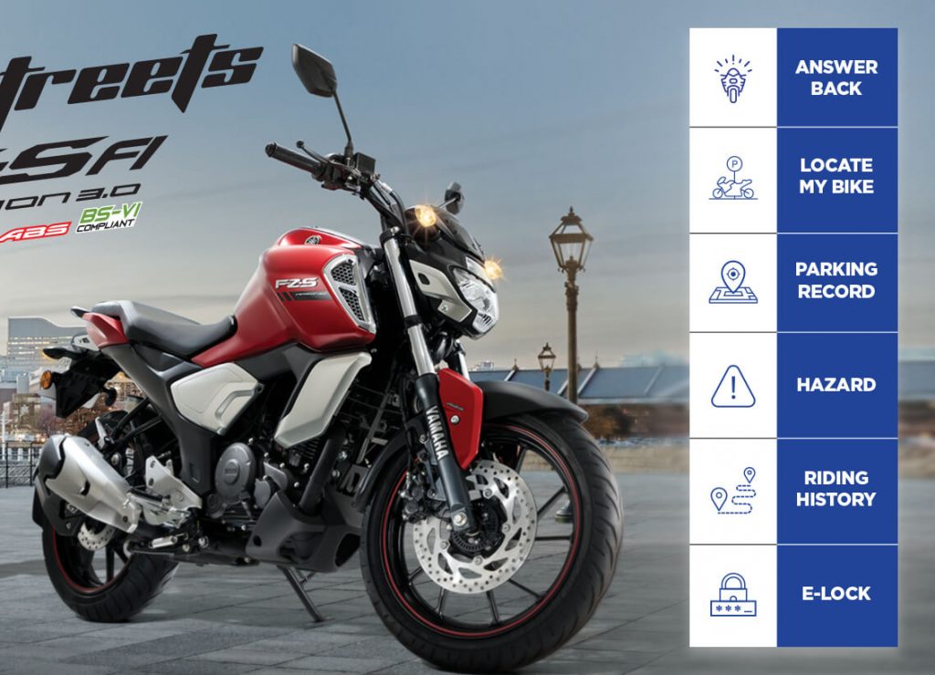 Yamaha fz deals v3 bluetooth price