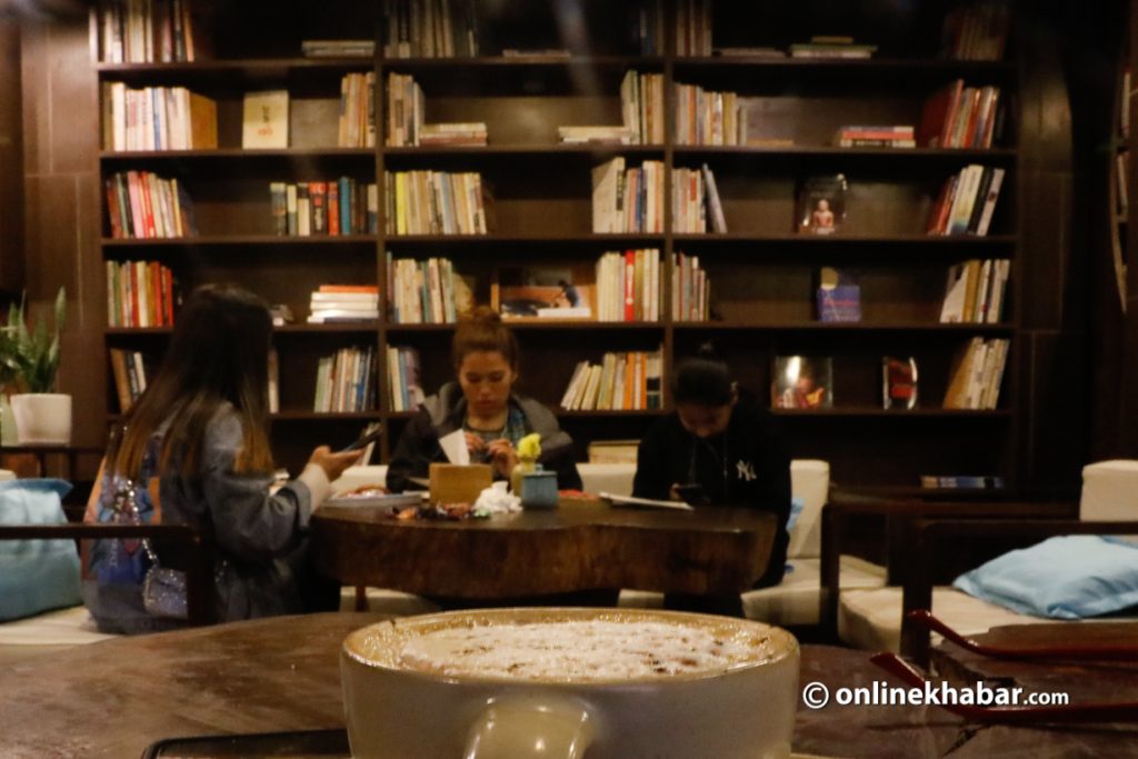 coffee shops in kathmandu with books