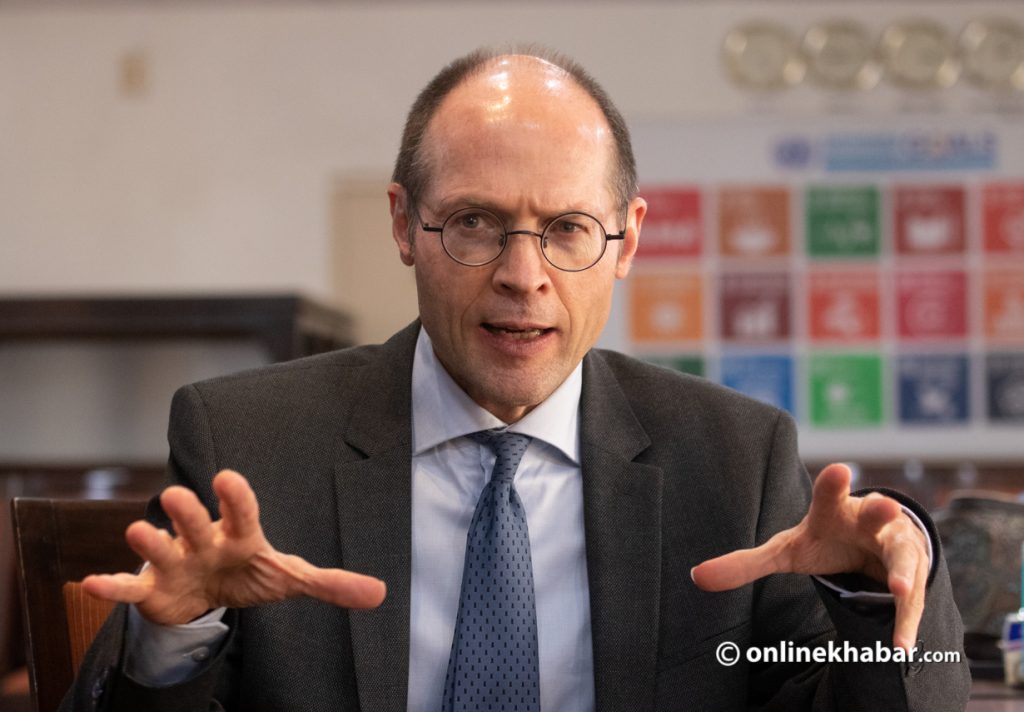 Olivier De Schutter, the UN special rapporteur on extreme poverty and human rights. Photo: Aryan Dhimal