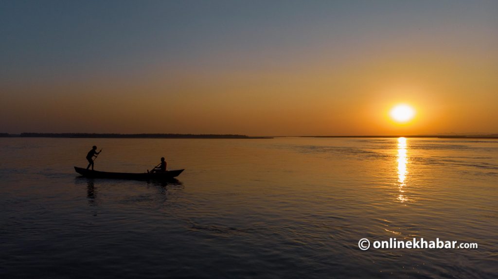 Boating, birdwatching and sunsets are quite popular in Koshi Tappu. Photo: Kushal Bista