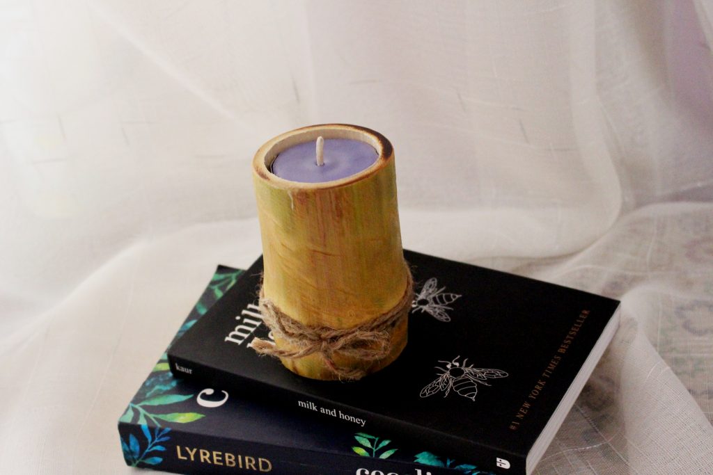 Scented bamboo candles. Photo: BAAS Sustainables.