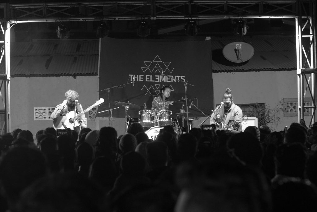 The Elements on stage during their album launch at 5150 Productions.