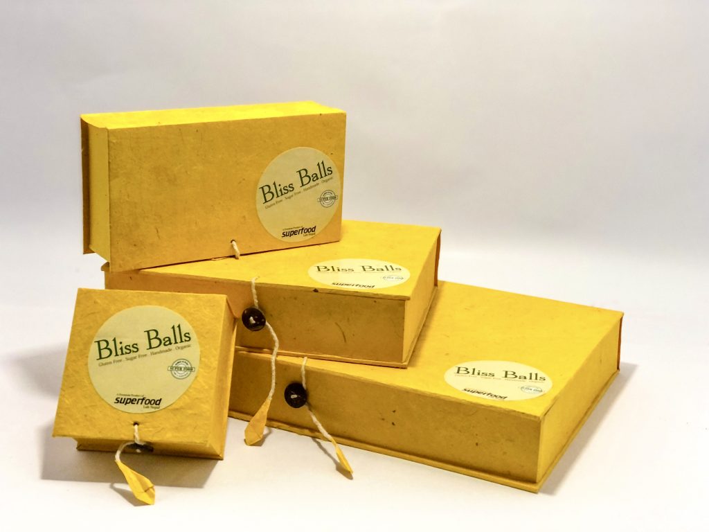Bliss Balls packaging. Photo: Bliss Balls