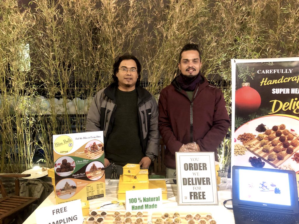 Rajiv Joshi and Nirajan Upadhyaya, co-founders of Bliss Balls. Photo: Bliss Balls