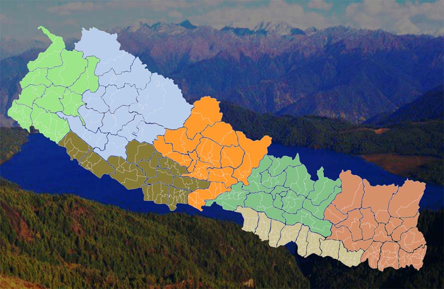 This map shows seven provinces of Nepal

provincial governments