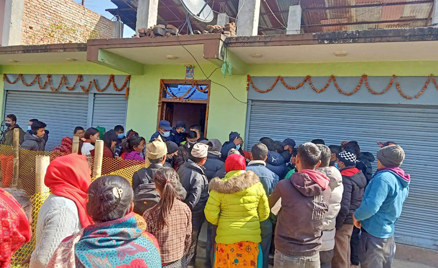 A couple have been found dead in Shankarapur in the eastern outskirts of Kathmandu, on Thursday, January 27, 2022.